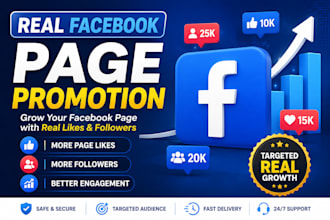 professionally promote your facebook page for growth and engagement