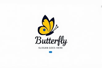 design high quality butterfly logo in 1 day