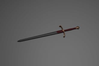 make a game ready objects, weapons using blender