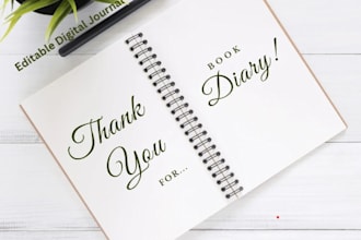 design aesthetic journal and planner templates in canva