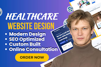 build medical website, dental, healthcare and telehealth wordpress website