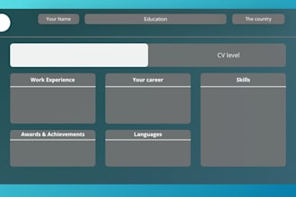 modern and clean CV with a customizable glass design 2026