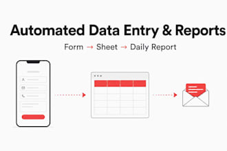 build an automated data entry system with google sheets and daily reports