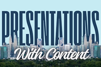 create a powerpoint presentation with research and content