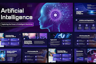 create a powerpoint presentation with research and content