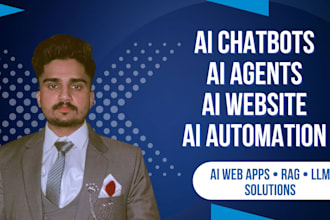 develop ai agents, ai chatbots, ai web apps, ai mobile apps, and ai automation