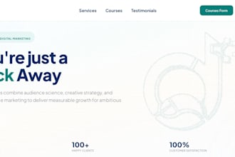 build react landing page with tailwind