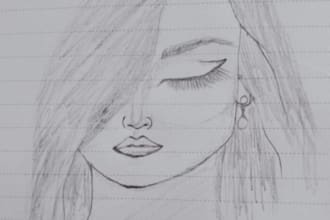 draw a realistic pencil sketch from your photo