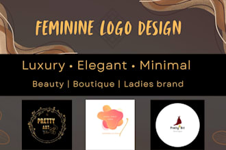 design elegant feminine luxury minimalist logo for  brands