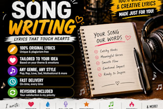 write original song lyrics in hindi, english, or hinglish