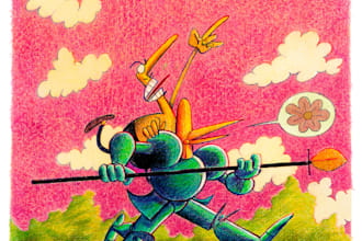 illustrate a panel with pastels