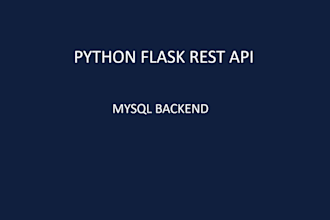 build python flask rest API development