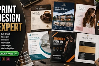 design price list sell sheet product catalog restaurant menu salon spa flyer