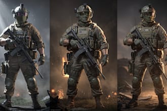 draw military themed or character illustrations