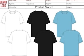 create factory ready streetwear tech pack for your clothing brand