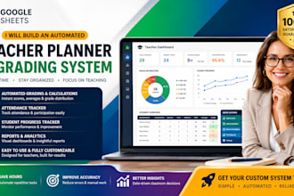build automated google sheets teacher planner and grading system