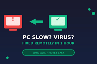 fix slow windows PC, remove malware and optimize startup