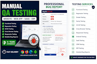 do QA manual testing for your website and web application