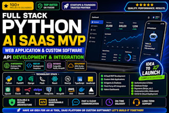 full stack python ai saas web application and custom software development