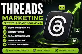do threads marketing, instagram promotion and organic social media growth