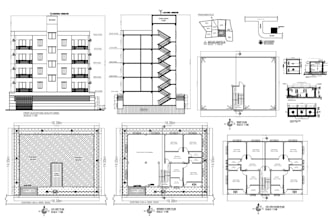 draft US residential floor plan redrawing