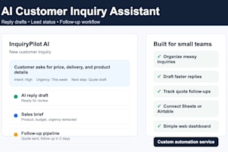 build a notion client inquiry CRM and follow up dashboard