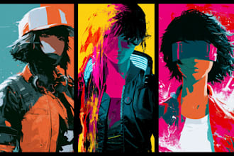 do cyberpunk futuristic city art