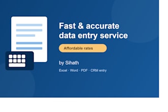 do accurate data entry