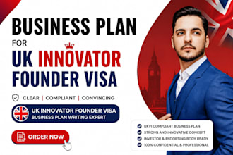 write a UK innovator founder visa business plan