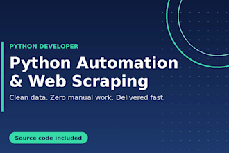 create python automation scripts and web scraping bots