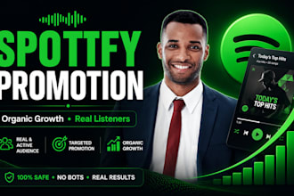 increase spotify followers, monthly listeners, genuine streams