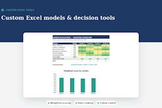 custom excel models and decision tools