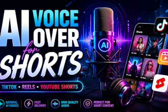 create an ai voice over for tiktok reels and shorts