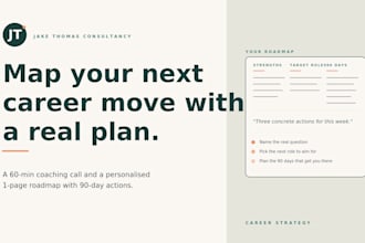 create a personalised career change strategy and job search action plan