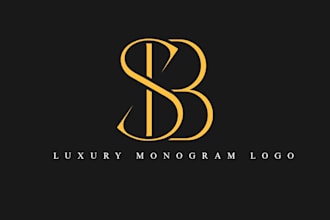 create luxury gold ak monogram logo in 24 hours