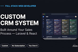 build a custom CRM system with laravel and react