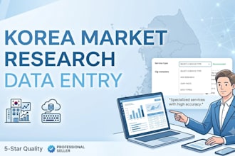do accurate data entry and korea market research