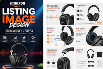 do amazon listing images design, and product listings