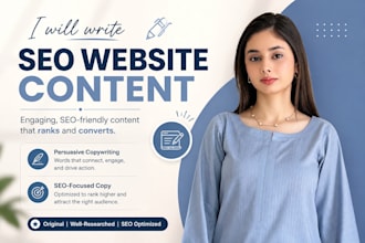 write SEO website content for your business website