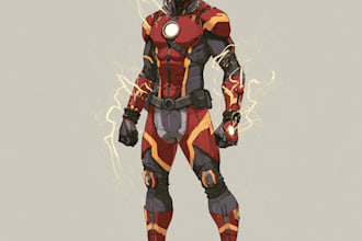 do superhero character for comics