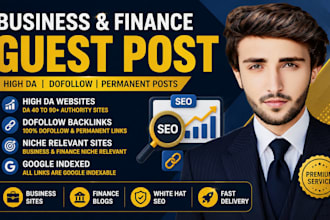 do high da business and finance guest post with authority backlinks