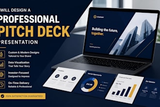 design a professional pitch deck presentation
