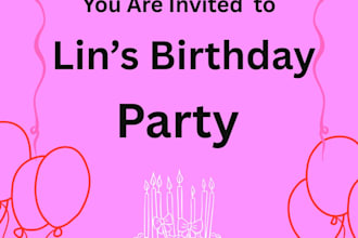 design birthday invitation for you