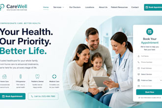 design wix healthcare home care chiropractor pediatric medical spa website