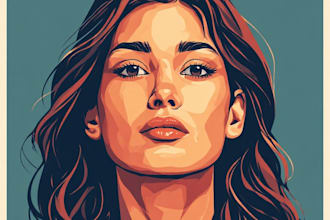 draw your photo into vactor cartoon portraits