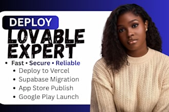 deploy your lovable app to vercel, migrate supabase and publish apps to IOS app
