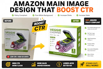 design amazon main images and click grabbing hero images to boost CTR