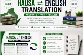 professional english to hausa translation