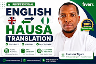 professionally english to hausa translation