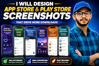 design app store screenshots and play store screenshots